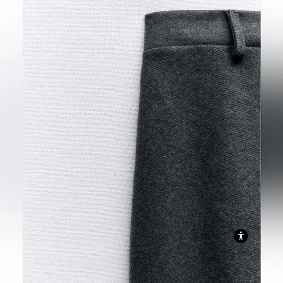 Zara Ruched Strapless Dress Grey NWT - Picture 7 of 9